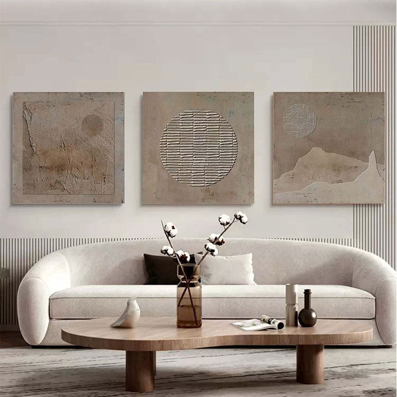 Minimalist Wall Art Wabi Sabi Art  set of 3